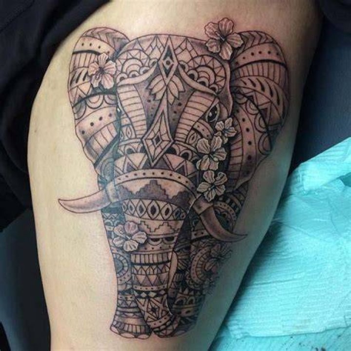 16 Beautiful Tribal Elephant Tattoo Only Tribal