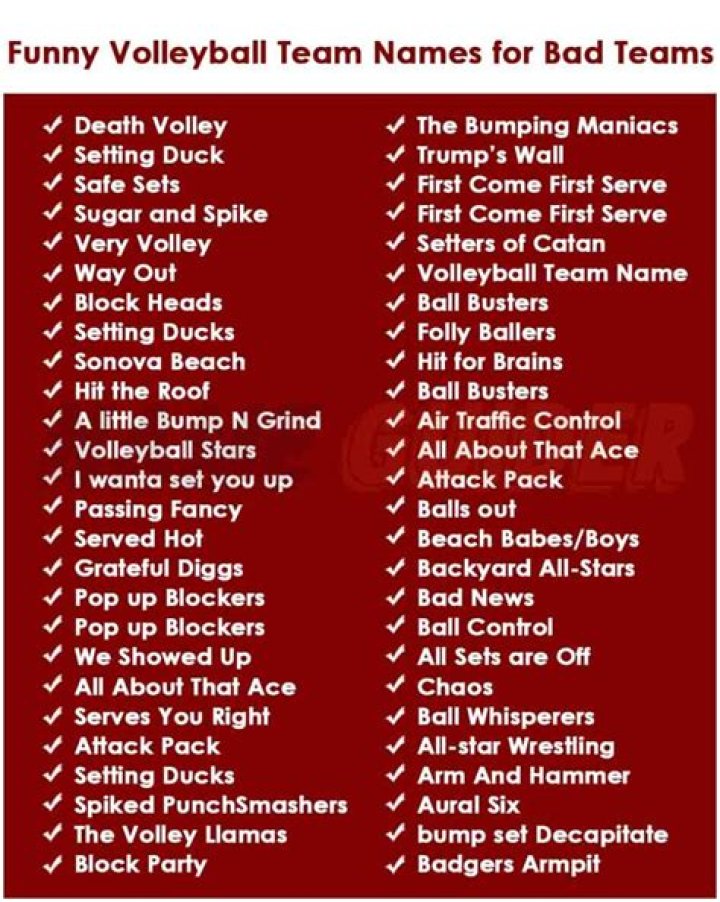 400+ Good Volleyball Team Name Ideas (2023) Name Guider