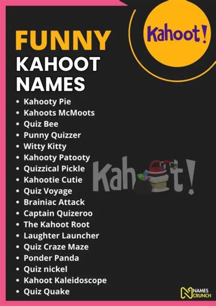 Best Kahoot Names 2020 Funny Cool Unique Kahoot Names vrogue.co