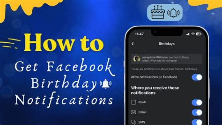 Get Your Birthday Notifications On Facebook Today!