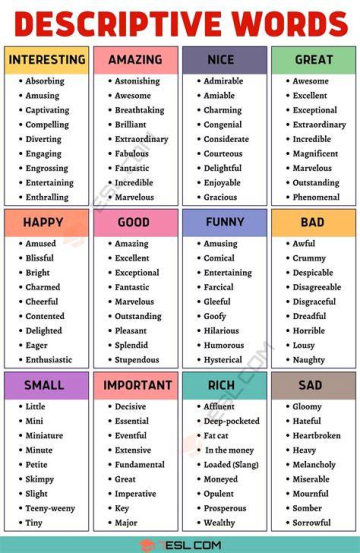 Great Words to Describe Your Woman