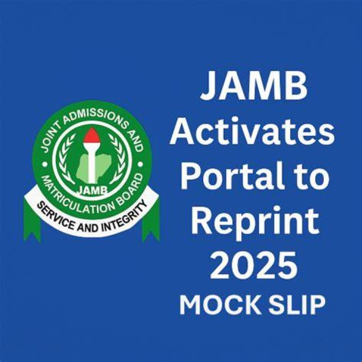 JAMB Mock Slip Reprint Portal 2022