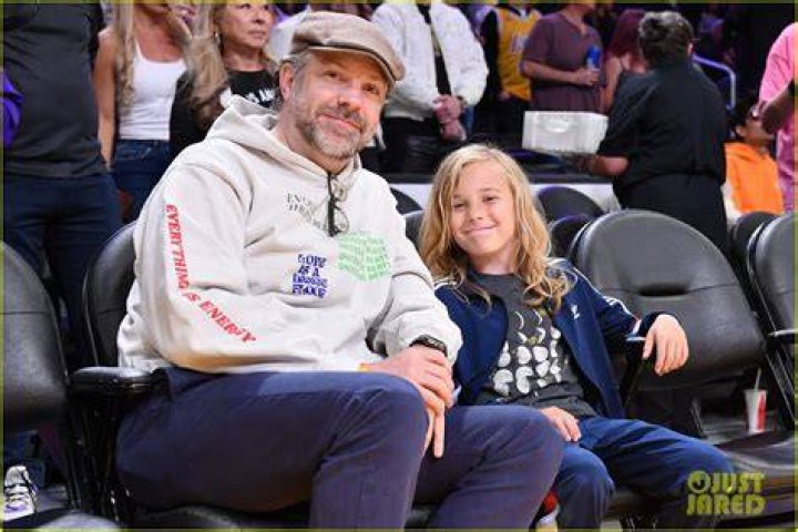 Jason Sudeikis With 9YearOld Son Otis At Basketball Game