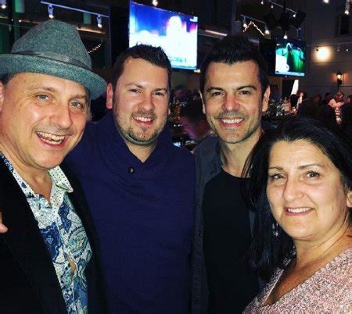 Jordan Knight with his nephew Mat.