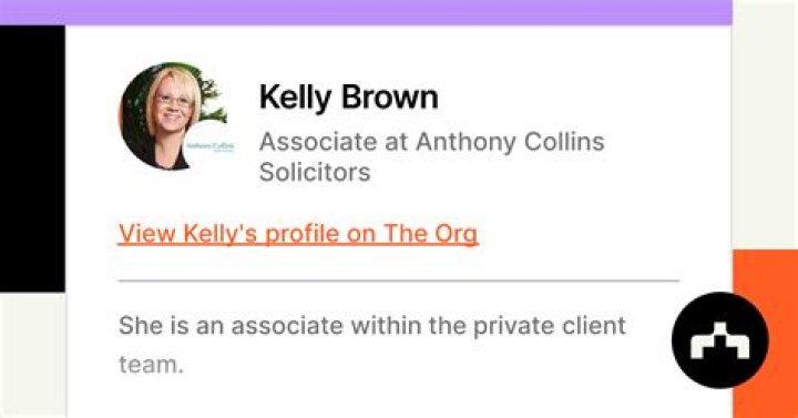 Kelly Brown Anthony Collins Solicitors