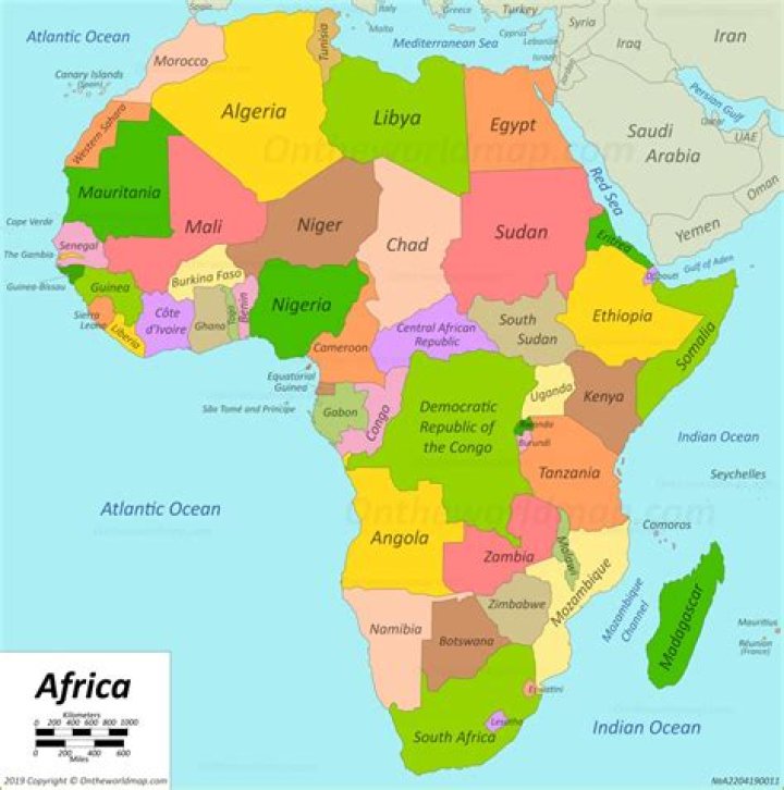 Maps of Africa and African countries Political maps, Administrative