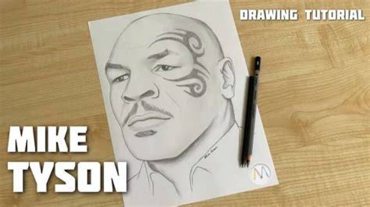 My drawing of Mike Tyson, drawn in charcoal and graphite, 19&rdquo;x24&rdquo;, 2021