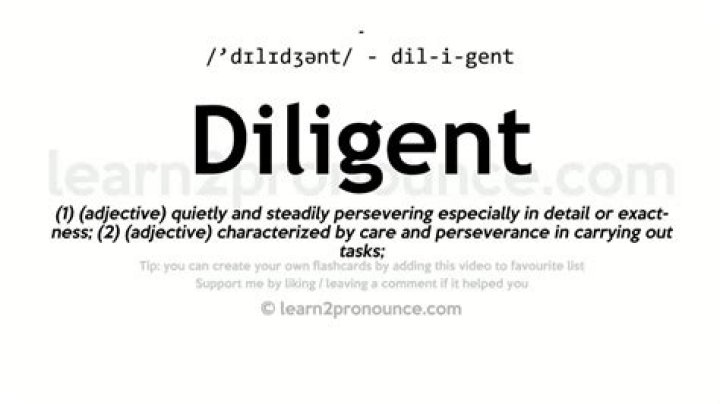 Pronunciation of Diligent Definition of Diligent YouTube