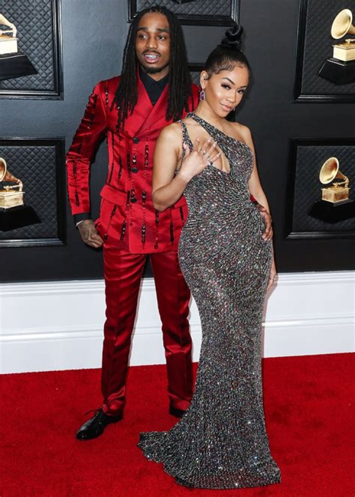 Quavo and girlfriend Saweetie arrive at the 62nd Annual GRAMMY Awards
