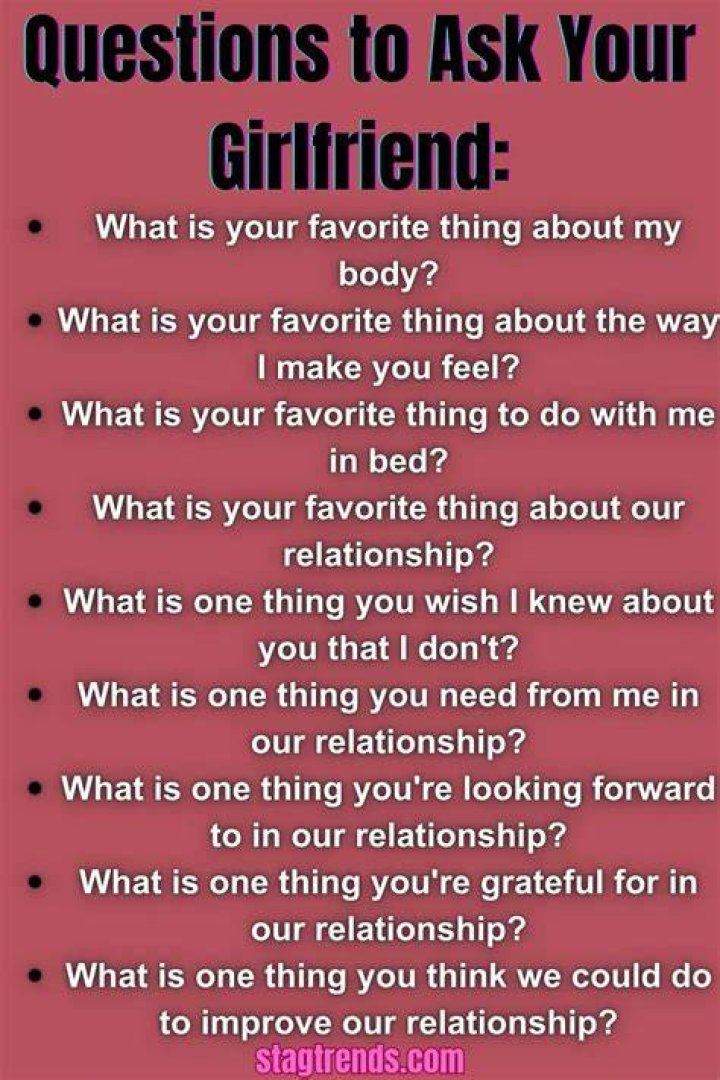 Questions to Ask your Girlfriend How to start conversations