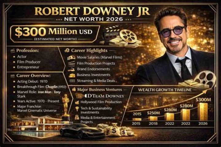 Uncovering The Net Worth Of Hollywood Icon: Robert Downey Jr.