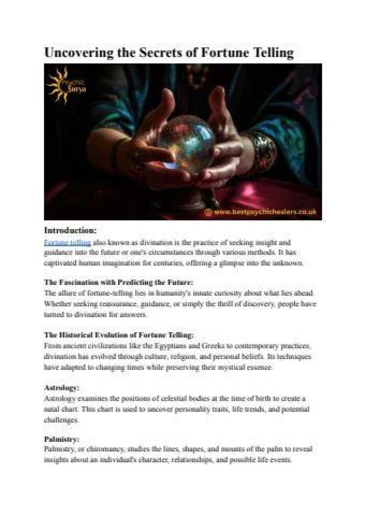 Uncovering The Secrets Of His Fortune