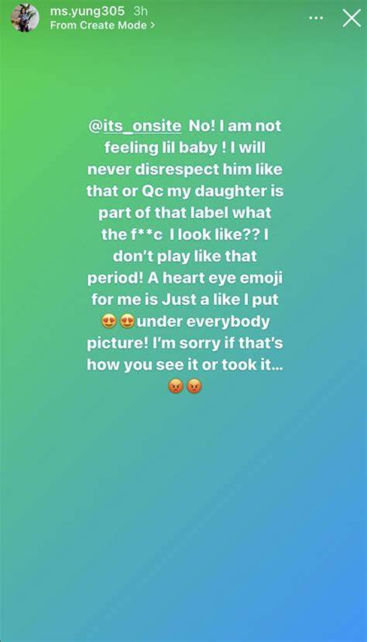 Update Yung Miami&rsquo;s Mom Says She's Not Dating Lil Baby After Leaving